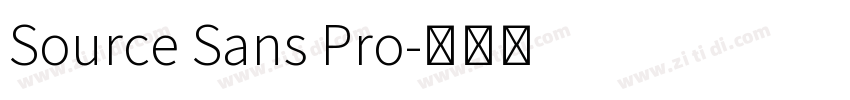 Source Sans Pro字体转换